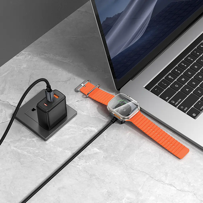 USB-C Charging Cable - USB-C HOCO CW66 2in1, 100W, 1.2m, Black