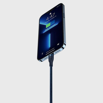 USB-C - Lightning / microUSB / USB-C Baseus Flash Series II 3in1 töltőkábel, 100W, 1.5m, Kék P10382702121-01