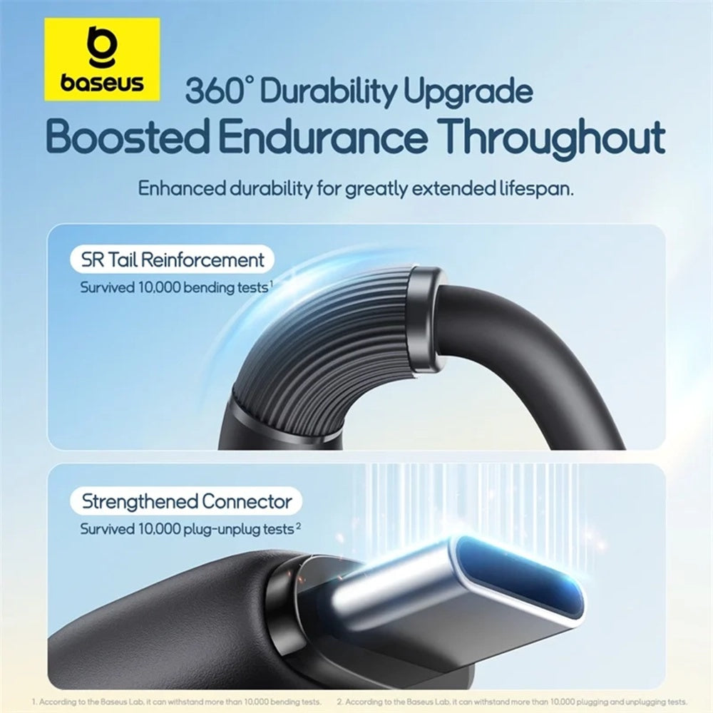 USB-C - Lightning / microUSB / USB-C Baseus Ultra Fast 3in1 töltőkábel, 20W, 0.8m, Fekete P10377501111-00