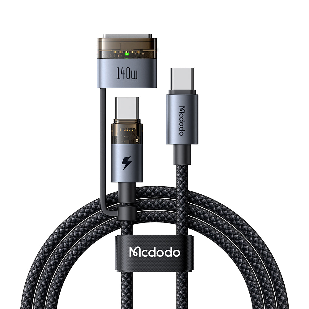 USB-C töltőkábel - USB-C / MagSafe 3 Mcdodo CA-8860, 240W, 2m, Fekete