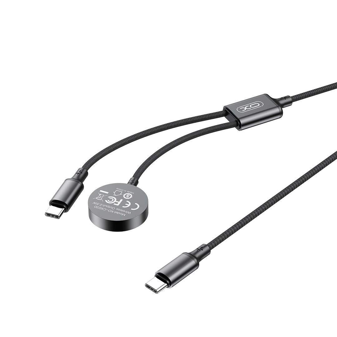 Vezeték nélküli töltő XO Design CX030 Apple Watch Series-hez, USB-C, Fekete