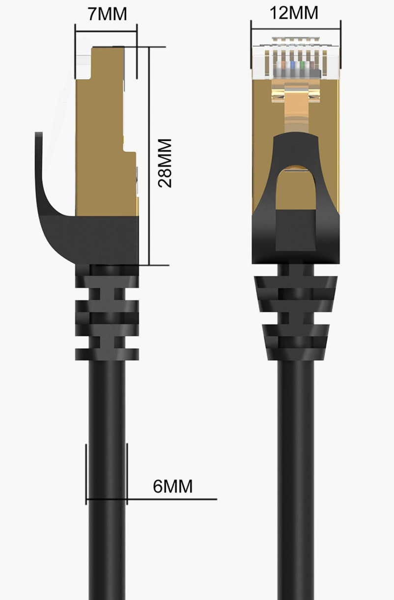 Orico PUG-C7 Network Cable, UTP, Cat7, 3m, Black