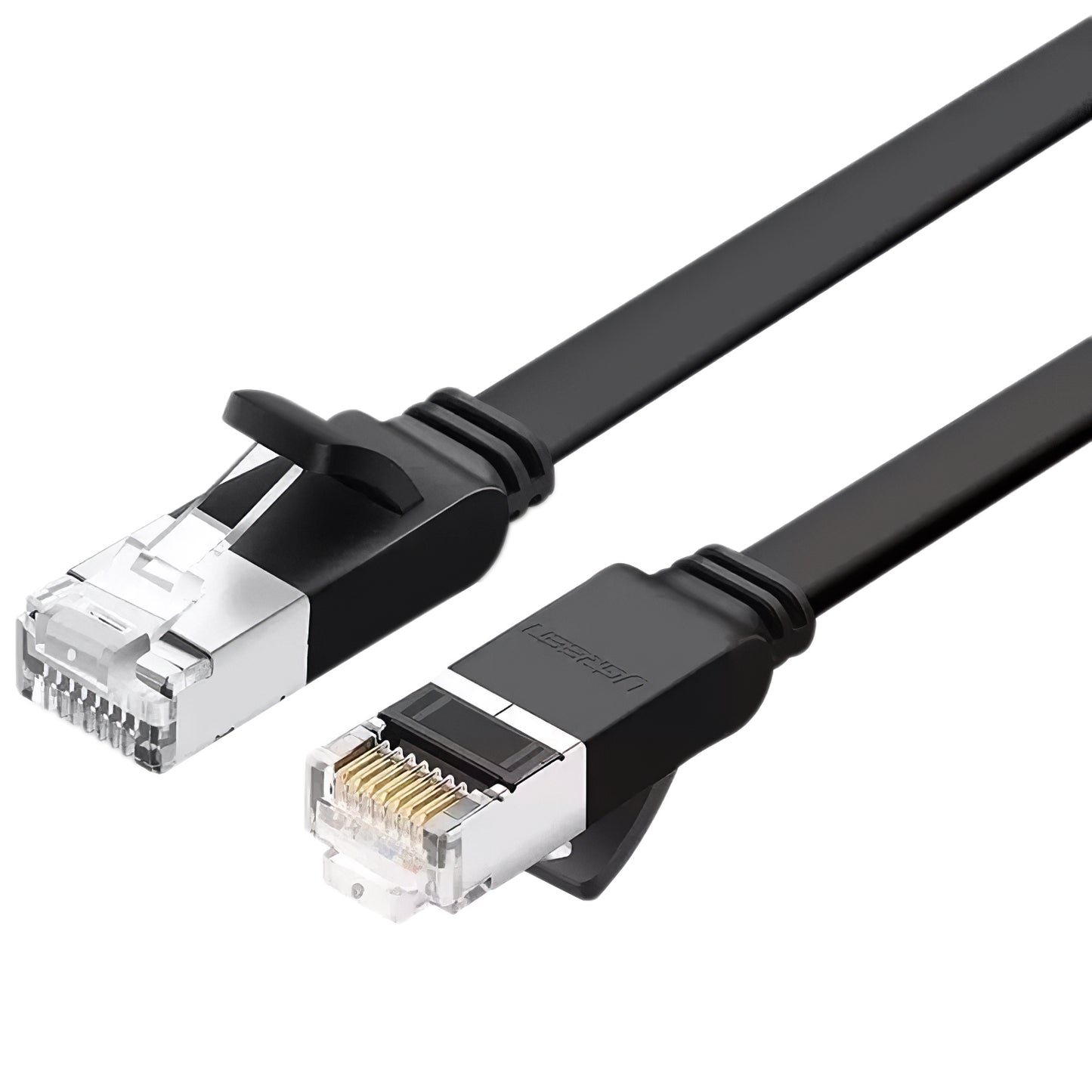Hálózati kábel UGREEN NW101 lapos, UTP, Cat6, 2m, fekete 