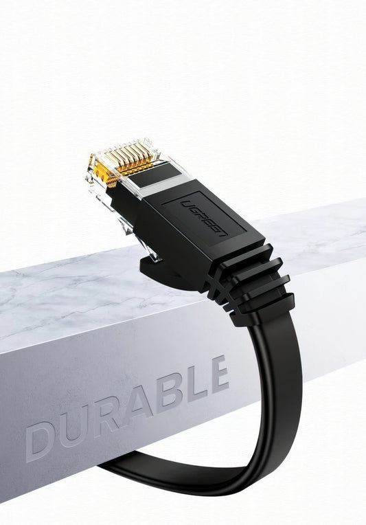 UGREEN NW102 Flat hálózati kábel, UTP, Cat6, 3m, Fekete