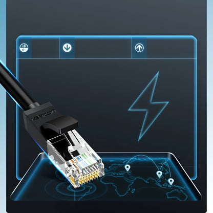 UGREEN NW102 hálózati kábel, UTP, Cat6, 15m, fekete
