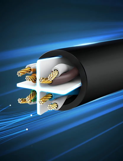 UGREEN NW102 hálózati kábel, UTP, Cat6, 15m, fekete