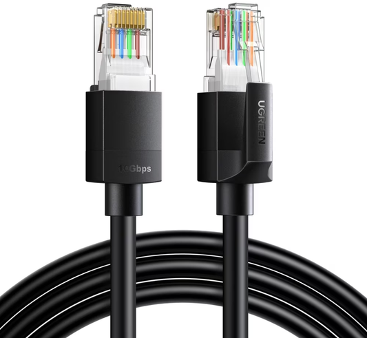 UGREEN NW316 hálózati kábel, UTP, Cat6, 8m, Fekete