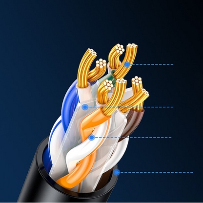 UGREEN NW316 Network Cable, UTP, Cat6, 8m, Black