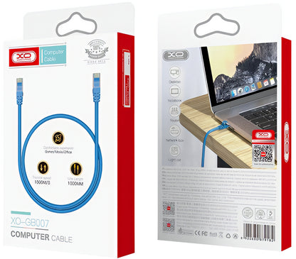 XO Design GB007 hálózati kábel, UTP, Cat6, 1m, Kék