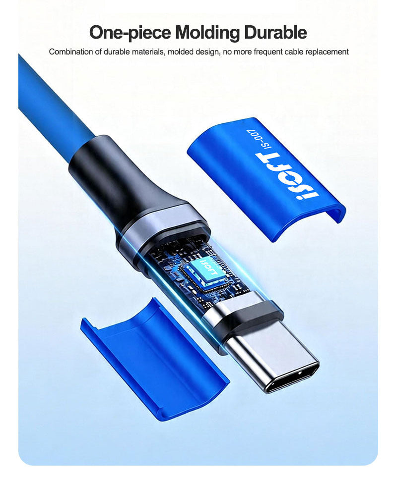 iSOFT IS-007 Adatátviteli Kábel, USB-A - USB-C Interfész