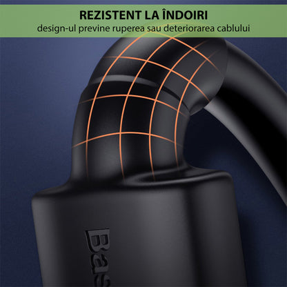 Baseus Cafule videokábel, HDMI - HDMI, 4K, 5m, Fekete CADKLF-H01