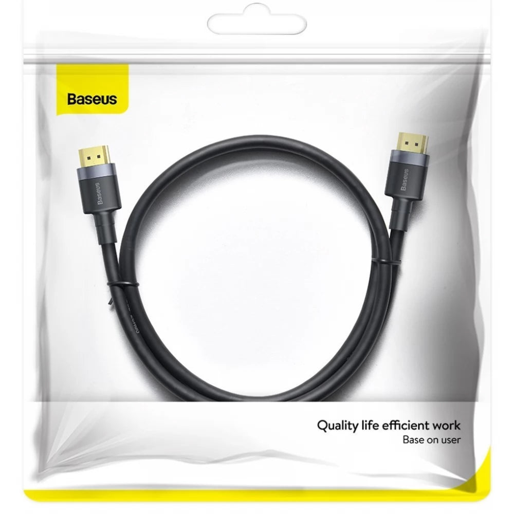 Baseus Cafule videókábel, HDMI - HDMI, 4K, 2m, fekete CADKLF-F01