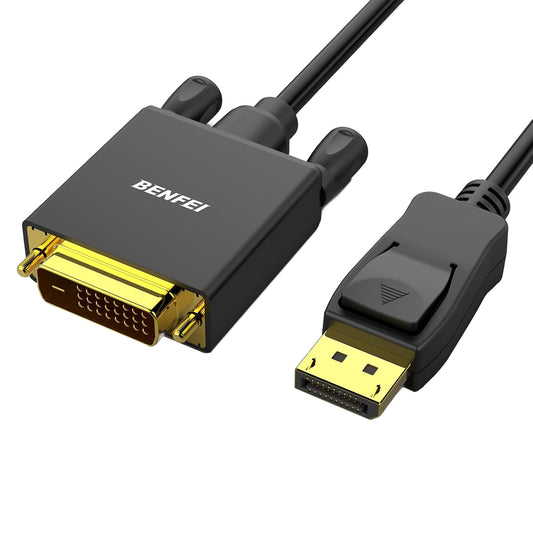 Benfei Videókábel, DisplayPort - DVI, 1080P, 0,9 m, Fekete