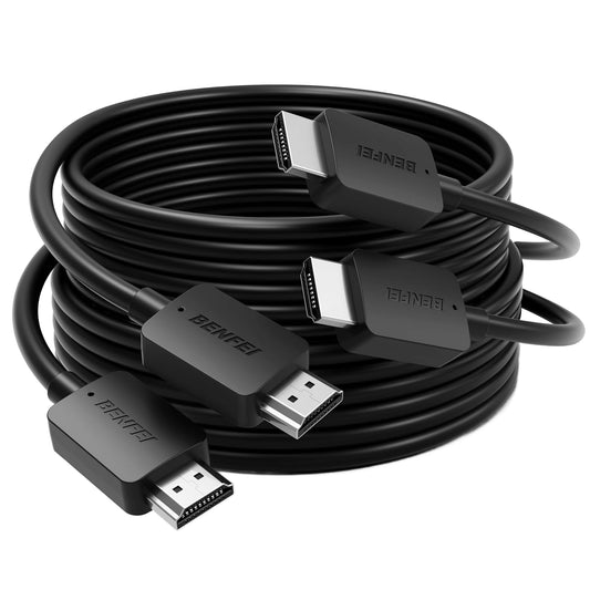 Benfei Videókábel, HDMI - HDMI, 8K, 1,8 m, 2 darabos készlet, Fekete