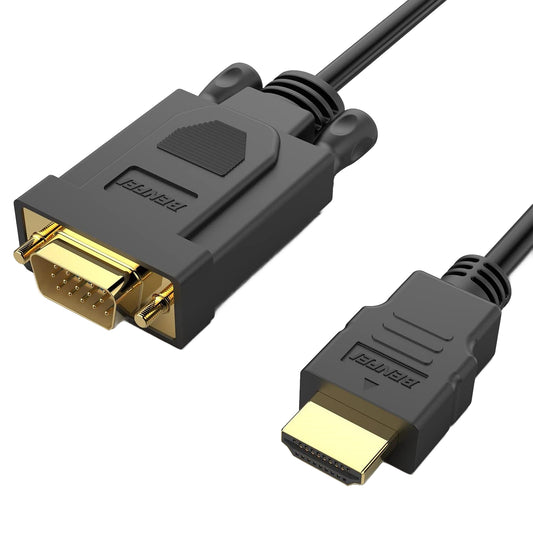Benfei Videókábel, HDMI - VGA, 1080P, 0,9 m, Fekete