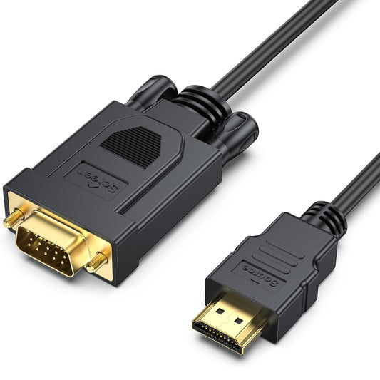 Benfei Videókábel, HDMI - VGA, 1080P, 1,8m, Fekete