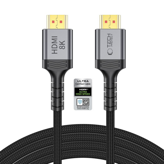 Tech-Protect Ultraboost 2 videókábel, HDMI - HDMI, 8K, 3m, Fekete