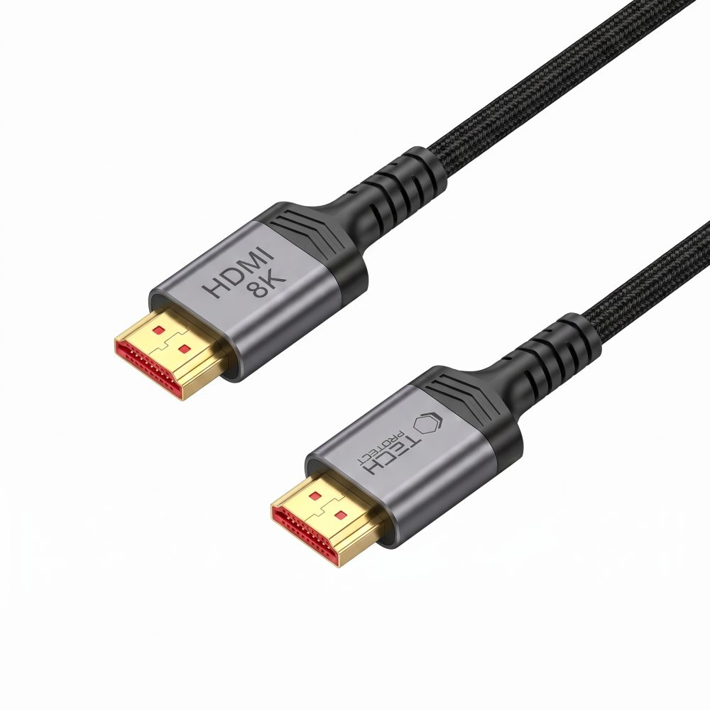 Tech-Protect Ultraboost 2 videókábel, HDMI - HDMI, 8K, 1m, Fekete