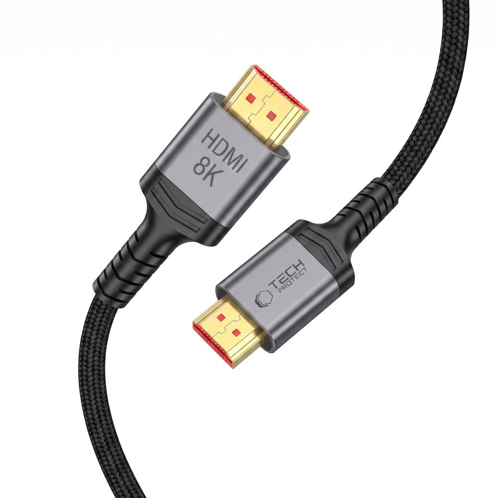 Tech-Protect Ultraboost 2 videókábel, HDMI - HDMI, 8K, 1m, Fekete
