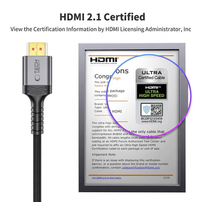 Tech-Protect Ultraboost 2 videókábel, HDMI - HDMI, 8K, 1m, Fekete
