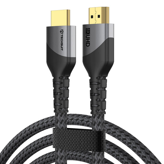 Techsuit NexusVision Pro CX3 videókábel, HDMI - HDMI, 8K, 2m, Szürke