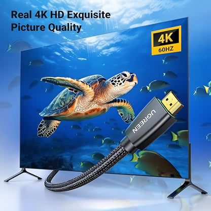 UGREEN HD118 videokábel, HDMI - HDMI, 4K, 1.5m, Fekete
