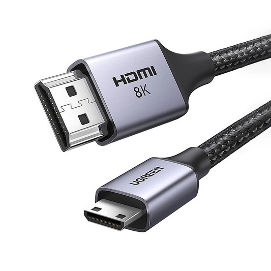UGREEN HD163 videokábel, miniHDMI - HDMI, 8K, 2m, Szürke