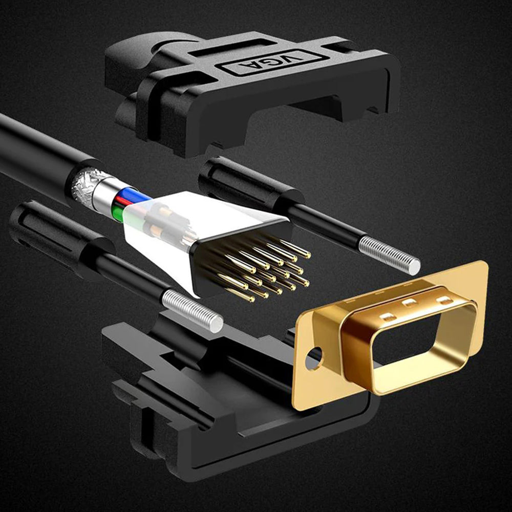 UGREEN VG101 videókábel (11633), VGA - VGA, 10m, fekete