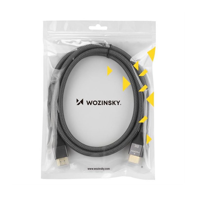 WZK Ultraboost videokábel, HDMI - HDMI, 8K, 3m, szürke WHDMI-30 WHDMI-30 WHDMI-30 