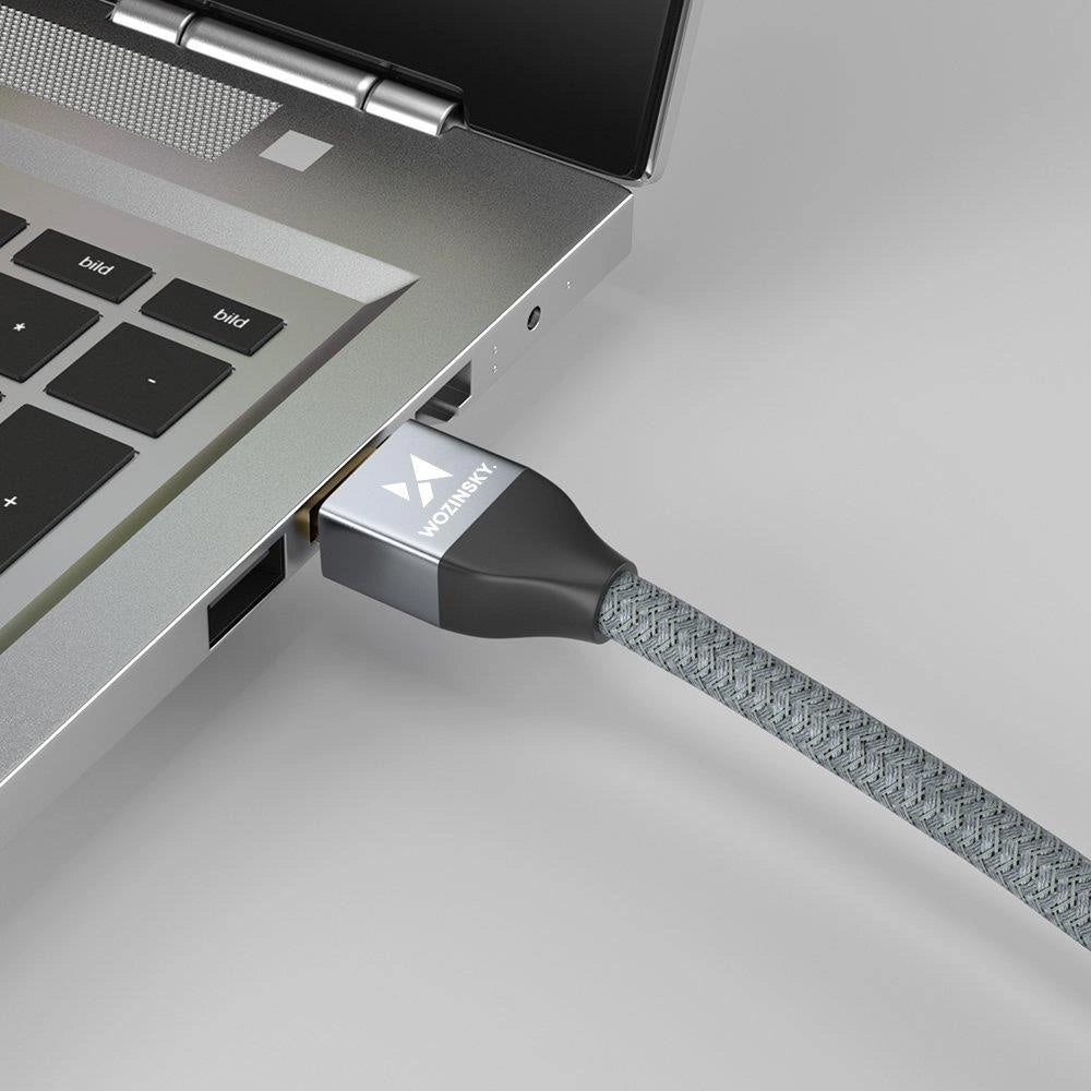WZK Ultraboost videokábel, HDMI - HDMI, 8K, 3m, szürke WHDMI-30 WHDMI-30 WHDMI-30 