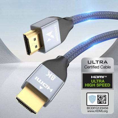 WZK Ultraboost videokábel, HDMI - HDMI, 8K, 3m, szürke WHDMI-30 WHDMI-30 WHDMI-30 