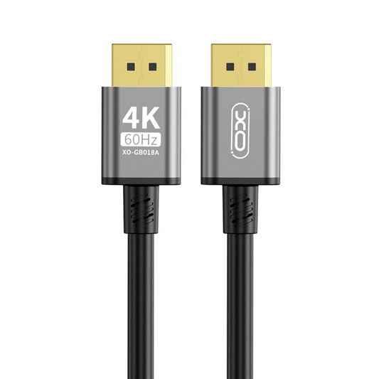 XO Design GB018A videokábel, DisplayPort - DisplayPort, 4K, 3m, Fekete