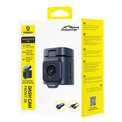 Baseus PrimeTrip VD1 autós kamera, 3K, Wi-Fi, GPS, 1.54 colos kijelző C10669000123-00