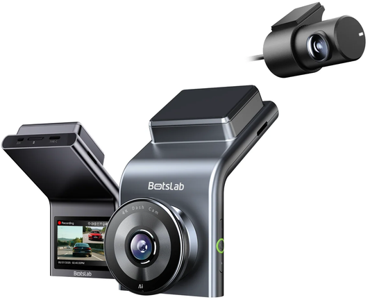 Botslab G300H Plus elülső-hátsó autós kamera, 4K, Wi-Fi, GPS, 2,4 hüvelykes kijelző