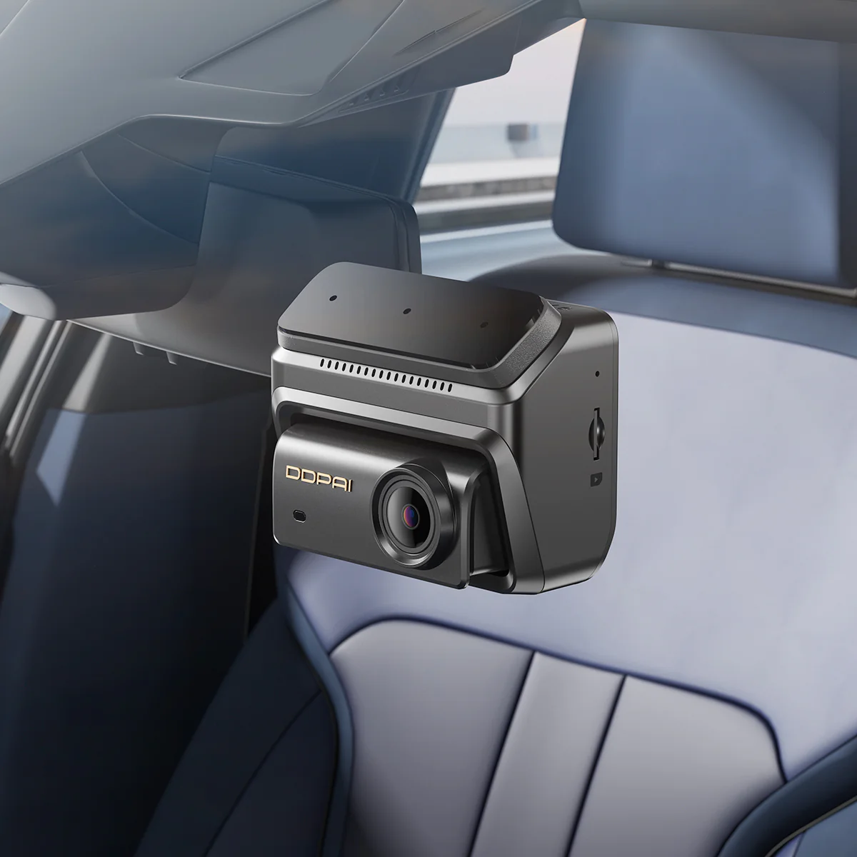 DDPAI Z90 Dual Első és Hátsó Autós Kamera, 4K, 64Gb, Wi-Fi, GPS, 3 hüvelykes kijelző