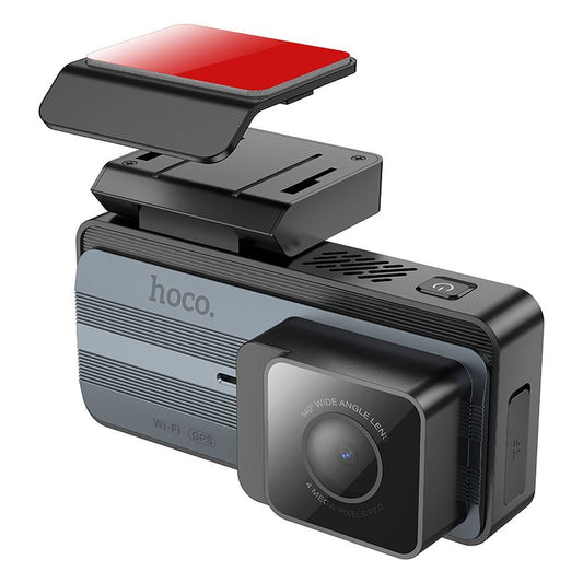 HOCO DV12 Első és Hátsó Autós Kamera, 2K, Wi-Fi, GPS, 3.69 inch Kijelző