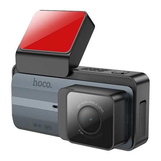 HOCO DV12 Első és Hátsó Autós Kamera, 2K, Wi-Fi, GPS, 3.69 inch Kijelző