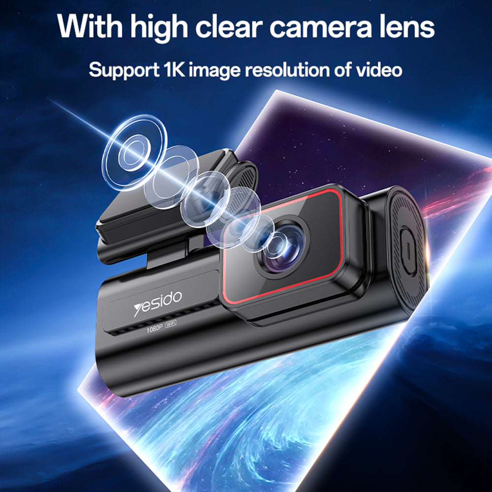 Yesido KM21 autós kamera, 1080P, Wi-Fi, 1.47 inch kijelző