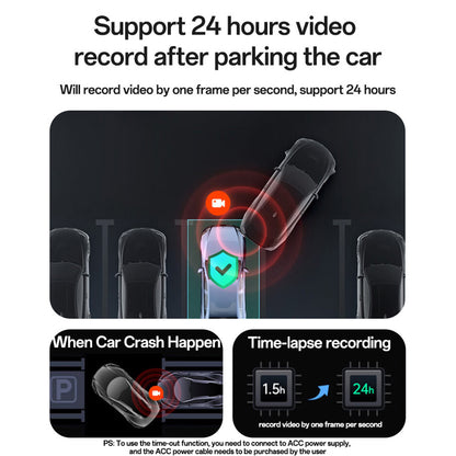 Yesido KM22 autós kamera, 1080P, Wi-Fi, Fekete
