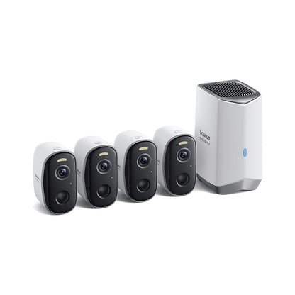 Baseus N1 kültéri megfigyelőkamera, Wi-Fi, 2K, IP67, 4 darabos készlet ACSLH-01
