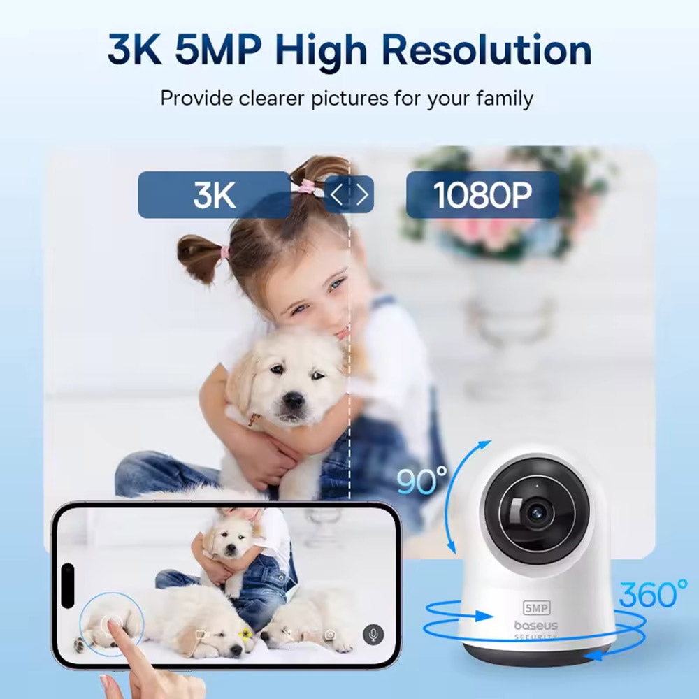 Baseus P1 Pro belső tér 3K Wi-Fi megfigyelő kamera S0TW002131