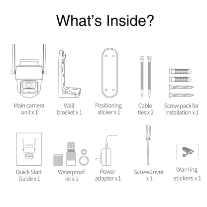 Botslab W311 megfigyelő kamera, Wi-Fi, 2K, IP66, kültéri kamera 