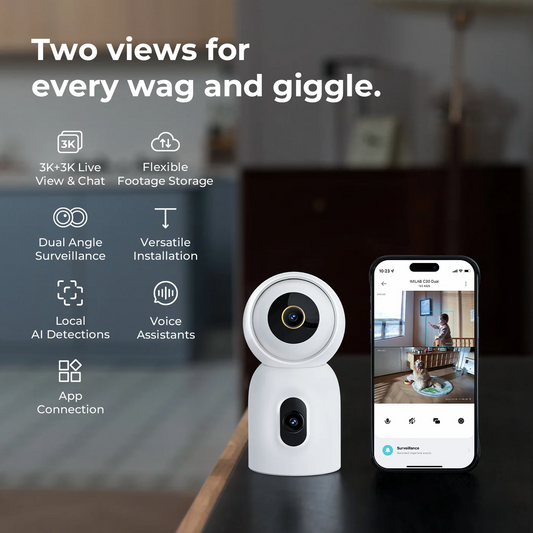 iMILAB C30 Dual megfigyelőkamera, Wi-Fi, 3K, beltéri CMSXJ111A
