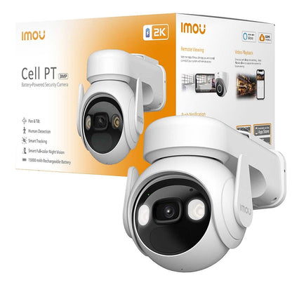 Imou Cell PT Kültéri Megfigyelőkamera, Wi-Fi, 2K, IP66, Fehér IPC-K9EP-3T0WE