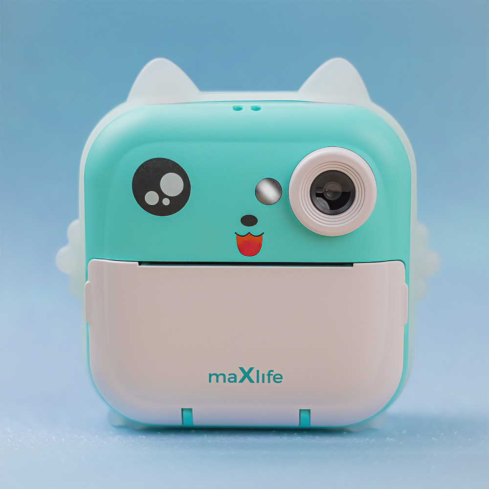 MaXlife MXPC-100 Kids digitális fényképezőgép nyomtatási funkcióval, kék