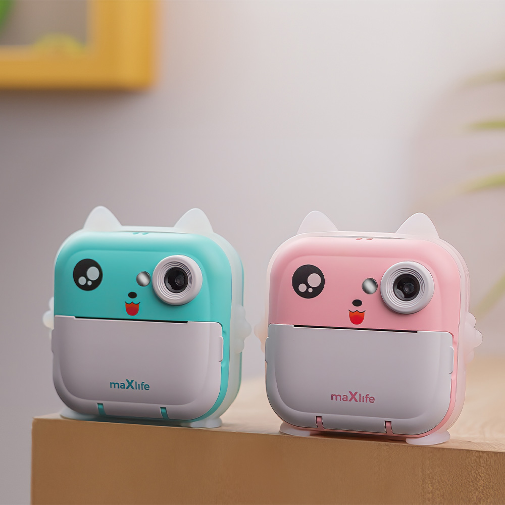 MaXlife MXPC-100 Kids digitális fényképezőgép nyomtatási funkcióval, kék