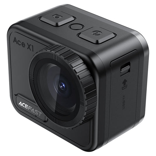Acefast X1 Sportkamera, 4K, Wi-Fi, Fekete