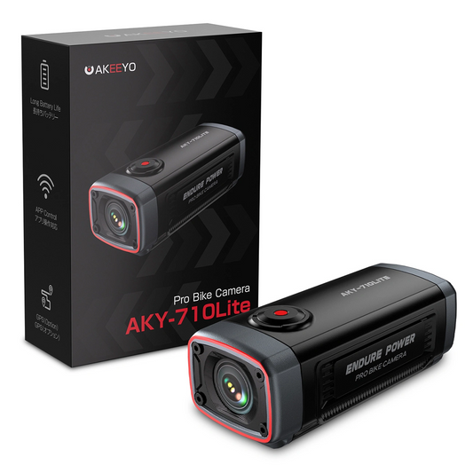 Akeeyo 710 Lite sportkamera kerékpárhoz / motorkerékpárhoz, 2K, Wi-Fi, fekete