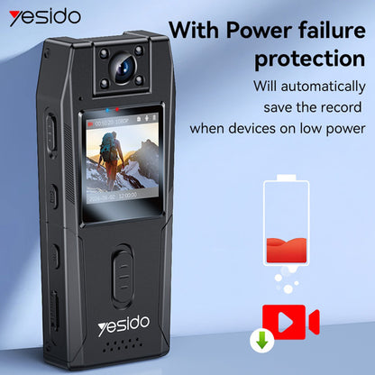 Yesido KM25 sportkamera, 1080P, 1.3 inch kijelző, Fekete