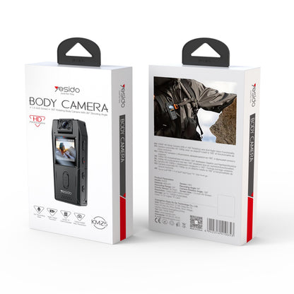 Yesido KM25 sportkamera, 1080P, 1.3 inch kijelző, Fekete